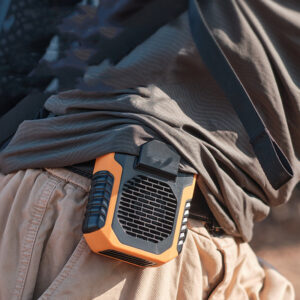 Small, portable waist-clip fan