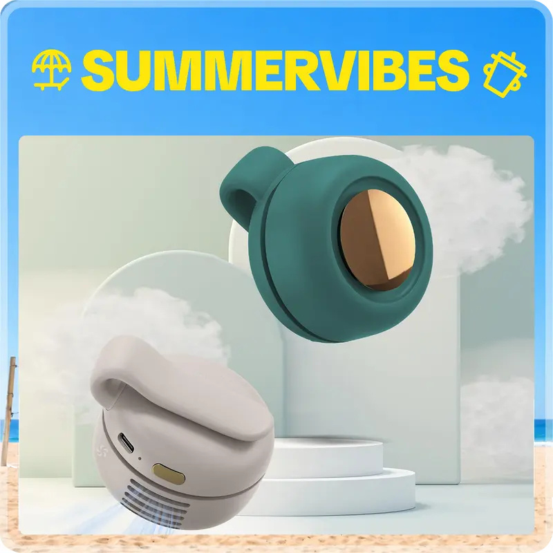Mini clip-on hanging fan