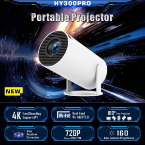 HY300 Pro Projector 4k 720p